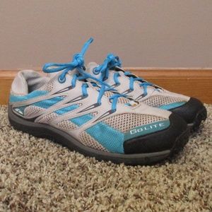 GoLite Footwear Dart Lite Running Shoes Women's 10 Gray Blue Outdoor‎ Lace Up